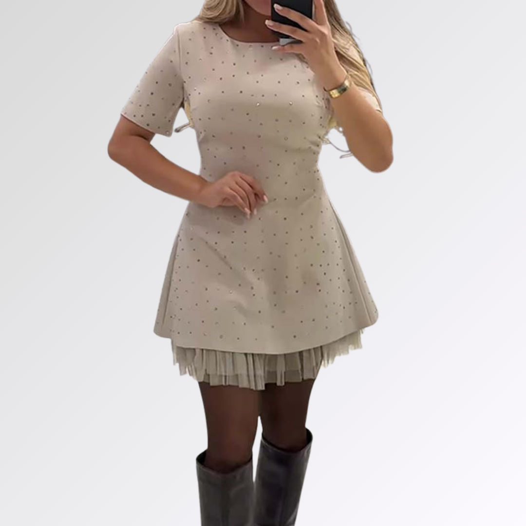 Livia | Robe Scintillante Évasée