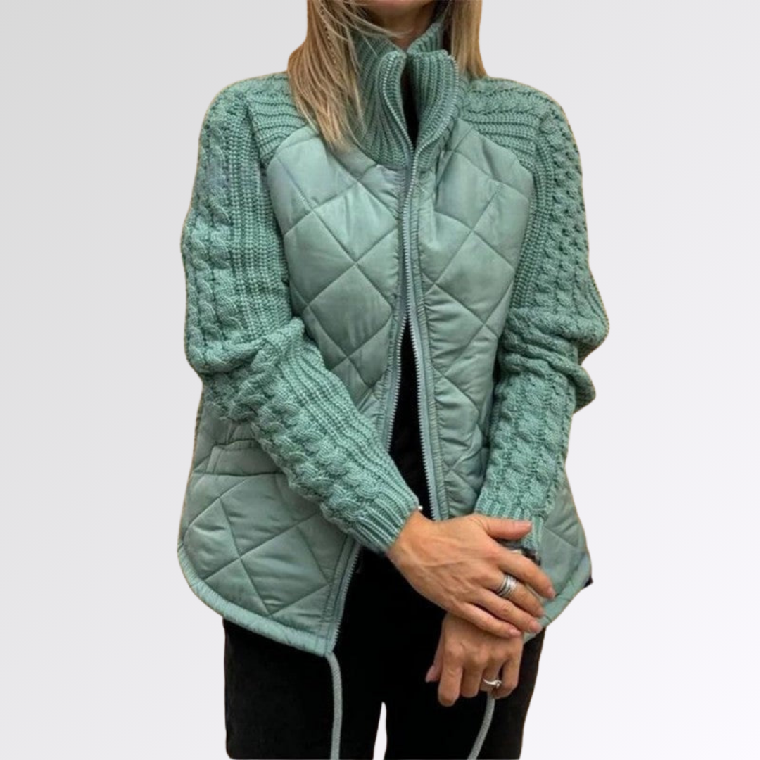 Pauline | Veste Matelassé Bi-matière