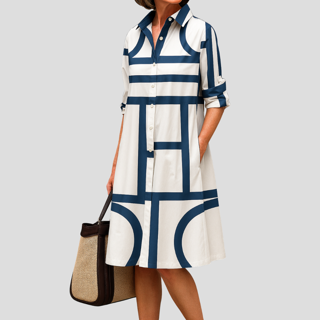 Julia | Robe Midi Élégante pour un Style Sans Effort