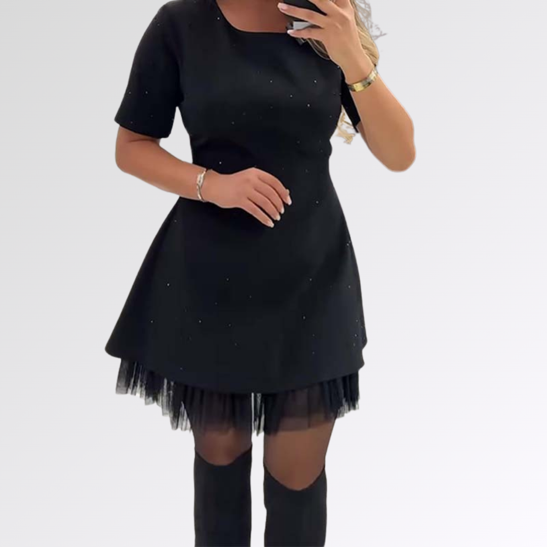 Livia | Robe Scintillante Évasée