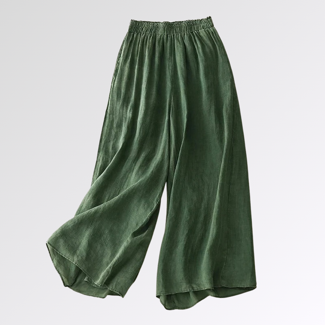 Nicole | Pantalon En Lin Élégant