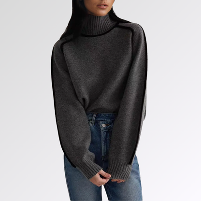 Malia | Pull Col Roulé Couture